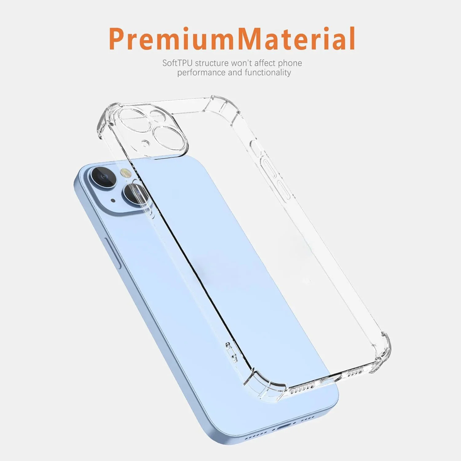 Thick Shockproof Silicone Clear Phone Case For Xiaomi Redmi Note 13 Pro 5G 12 5G 12S Redmi A1 A2 Plus Protection Back Cover