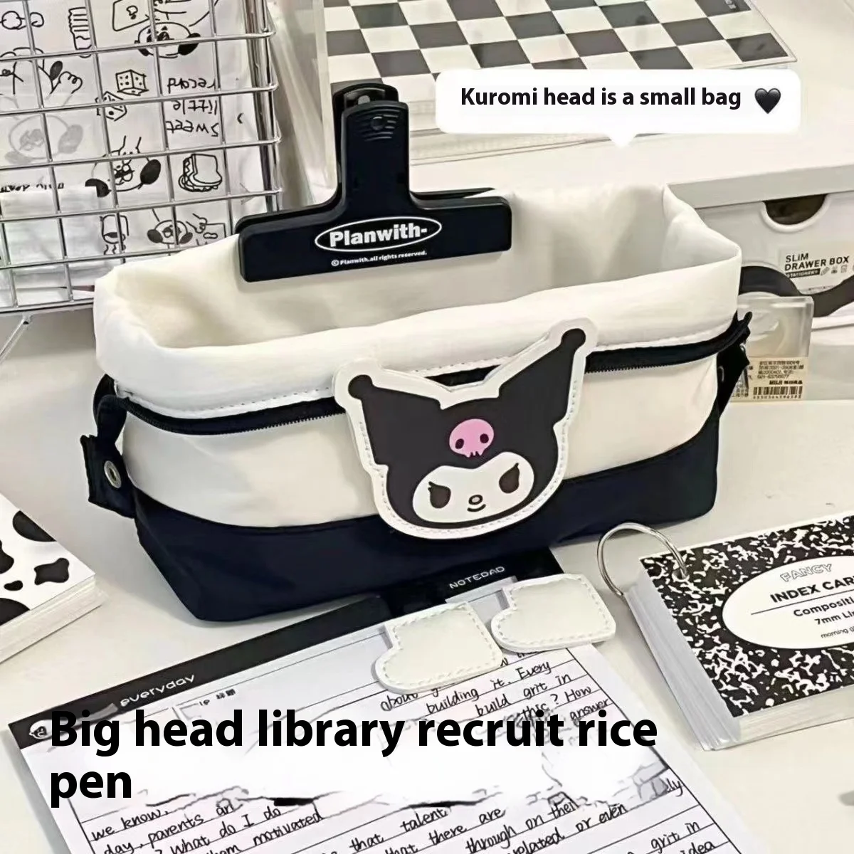 Nuovo Sanrio Cartoon Cute Pochacco borsa per matite di grande capacità borsa per cancelleria borsa per matite multifunzionale per studenti di grandi