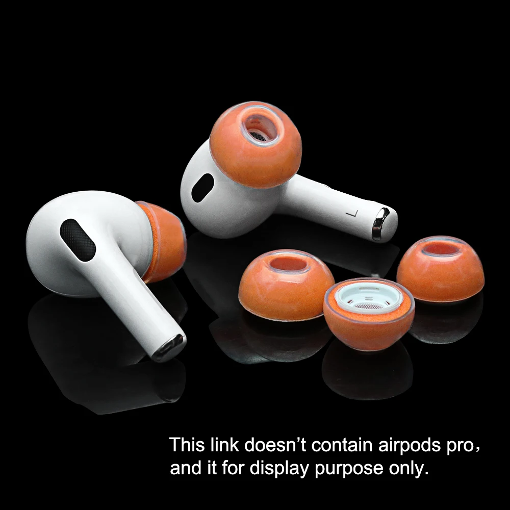 Premium Silicone+Memory Foam Tips For Airpods Pro 1/2 Bluetooth Earphones Ear Tips Ear Buds Replacement Tip Accessories Air Pods
