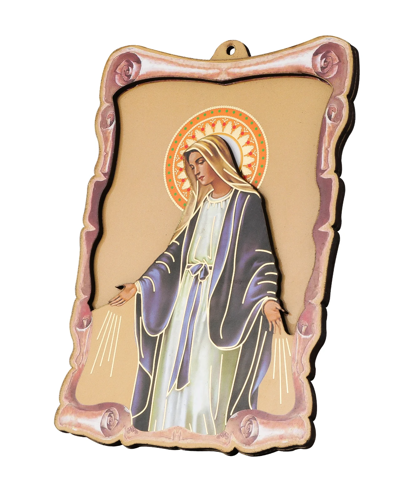 

Wooden Christian Christ Virgin Maria Icons Home Decoration Sacred Heart Jesus Icon Frame Church Desk Display Collection