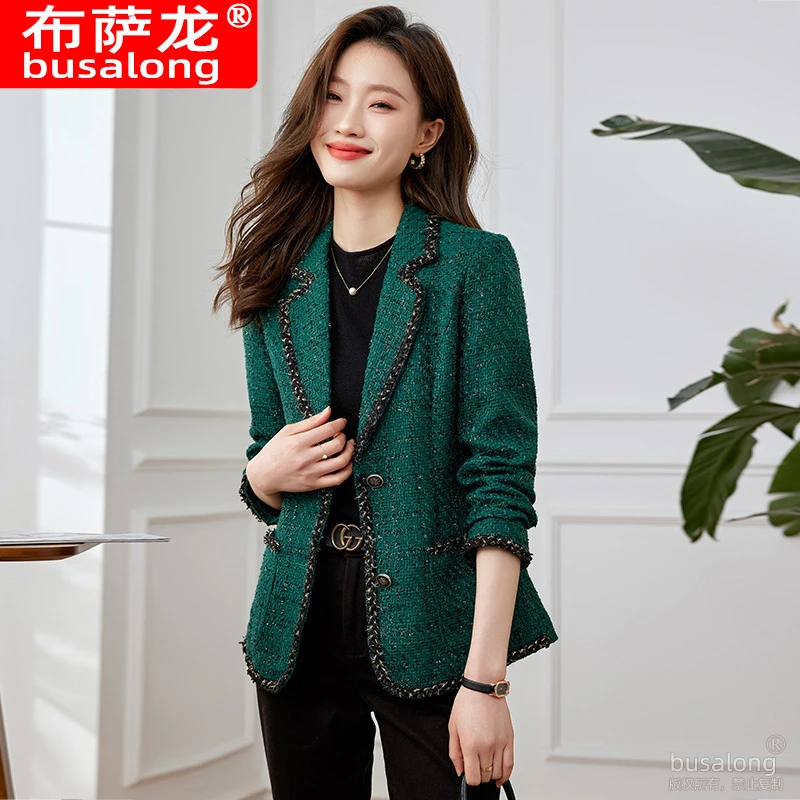

2025New style blazer with a business vibe, long-sleeved professional women's suit, formal women's jacket, workwear879