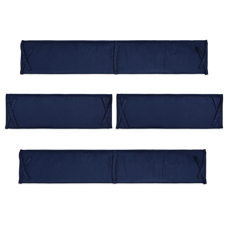 

Детские бамперы в кроватку, 4 шт., бампер для детской кроватки, двухсторонние съемные барьеры для детской кроватки