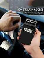 Anti-theft Cards Protectors Card Holder Minimalist Smart Wallet RFID Protection Aluminum Metal Box Cardholder Case Porte Carte 3