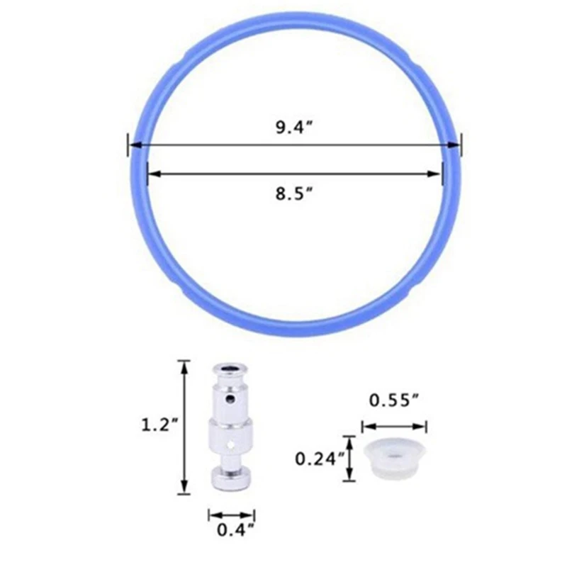 Seal Ring with Replacement Parts,for Pot Duo 5, 6 Quart,Pressure Cooker Gasket Accessory and Replacement Float