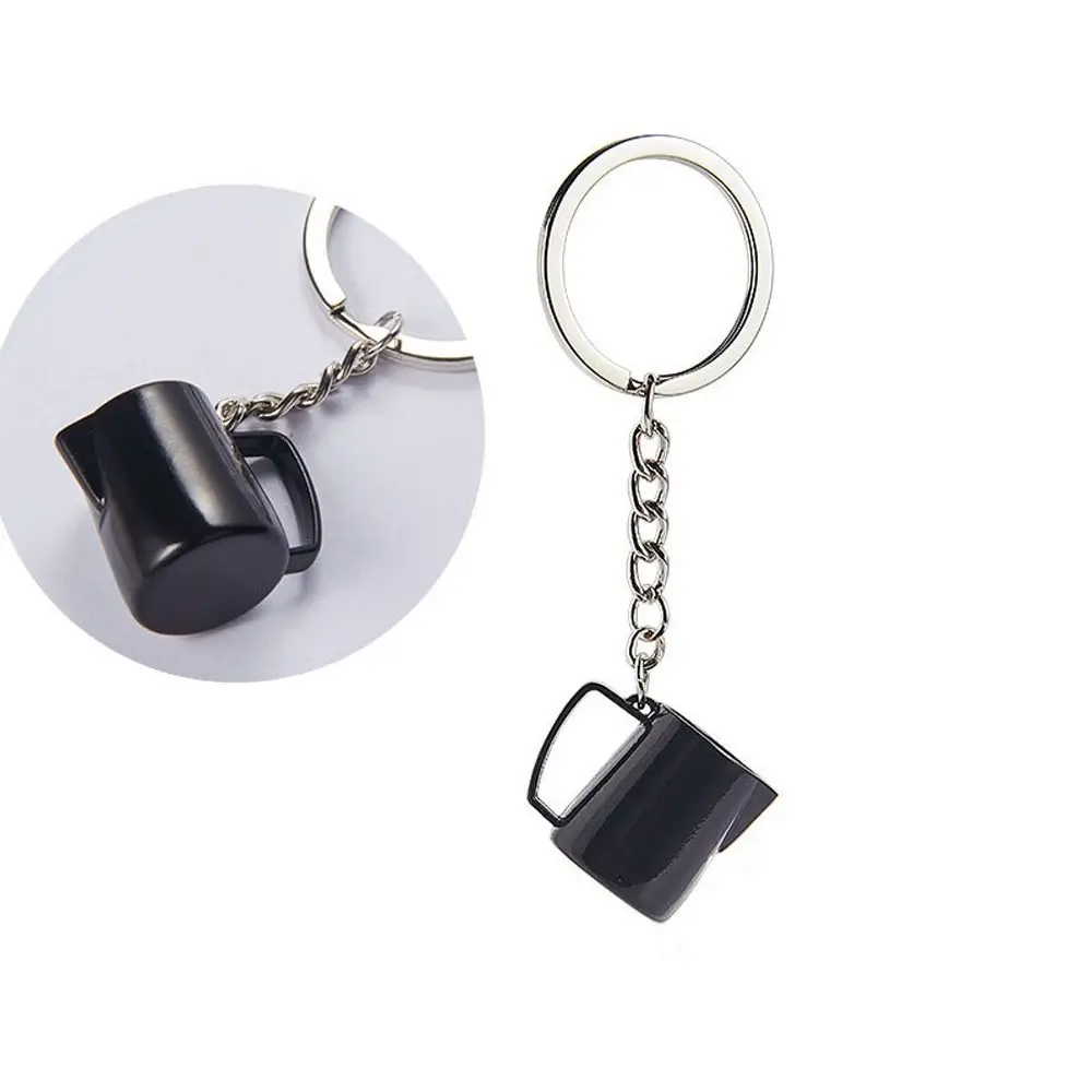 Syphon Hanging Ornament Women Badge Moka Pot Niche Design Coffee Pot Key Chain Coffee Series Key Ring Car Key Ring Bag Pendent