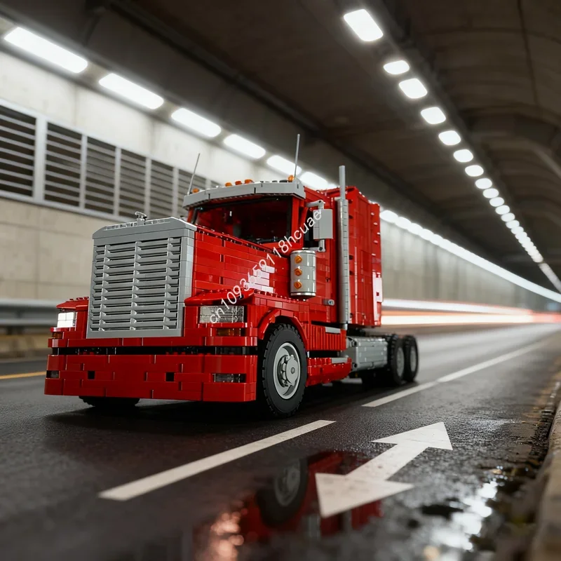6050 Teile MOC US Semi-Truck Technisches Modell Bausteine Architektur Bausatz Spielzeug DIY Weihnachtsgeschenkidee Bausteine Kinder Geburtstagsgeschenk