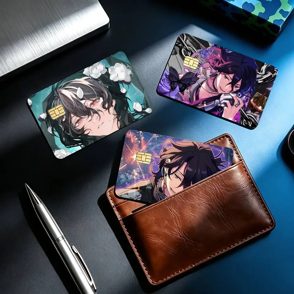 S-Sakuma Rei Ensemble Stars 4pcs 1Set Card Stickers Small Waterproof Chip 4PCS Card Sticker Anti-Scratch