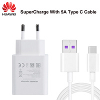 Huawei mate20 EU Charger mate20 pro lite mate20 X P20 Pro Lite Honor 10 V10 View10 Nova 3e SuperCharge 22.5W 5A USB Type C Cable