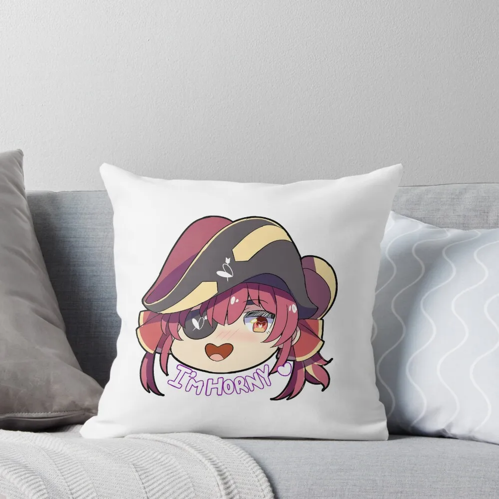 

Hololive - Marine Houshou Throw Pillow covers for pillows Decorative Pillow Covers For Sofa Decorative Sofa Cushion pillow