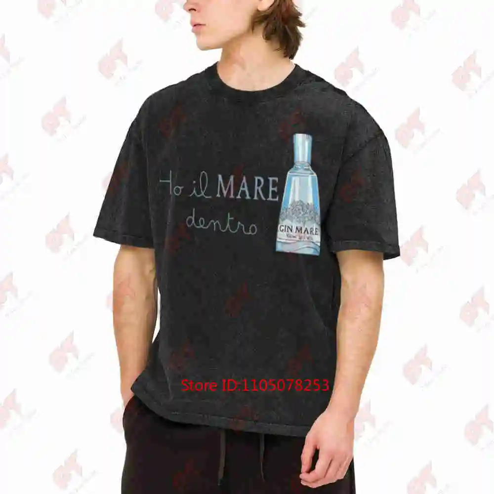 Saint Barth Hello Mr Lonely Heart French Coastal Vintage Washed Tee Pure Cotton T-Shirt