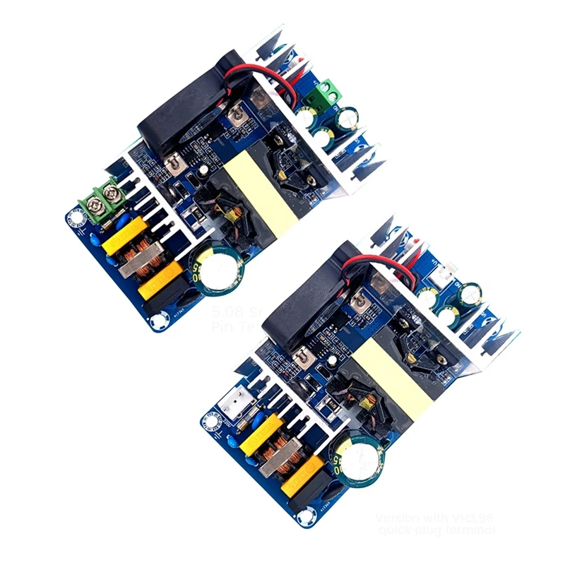 1 PCS Isolation Switch Power Module AC-DC Step-Down Module 24V 8A 220V To 24V Power Board With Fan (VH3.96 Terminal)