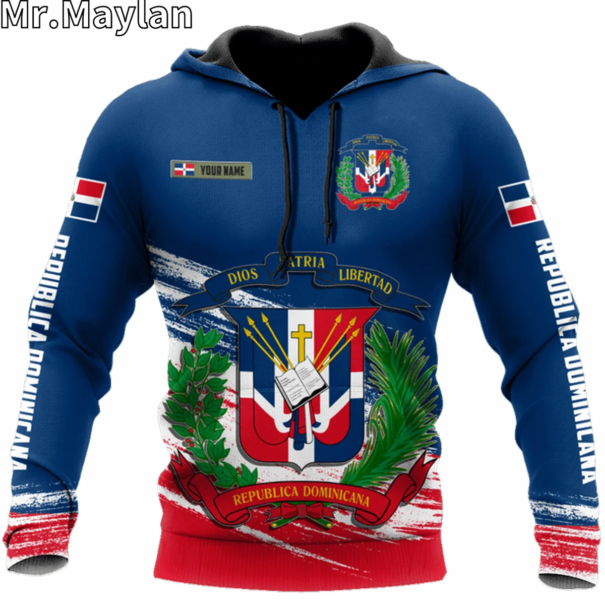 PERSONALIZED DOMINICAN REPUBLIC Flag 3D Jacket Men/women Hoodie Unisex Casual Streetwear Sweatshirts Pullover Sudadera Hombre-83