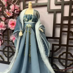(Customized) 1/6 Doll's Clothes for 30cm 12 Inches Female Bjd Doll Diy Girl Toys Hanfu Ancient Dress Doll Accessories, No Doll