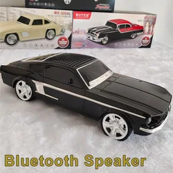 Car Shaped Bluetooth Speaker Subwoofer Portable Wireless BT Music Car Bass Speakers TF Card USB Drive Radio Handfree Sound Box
