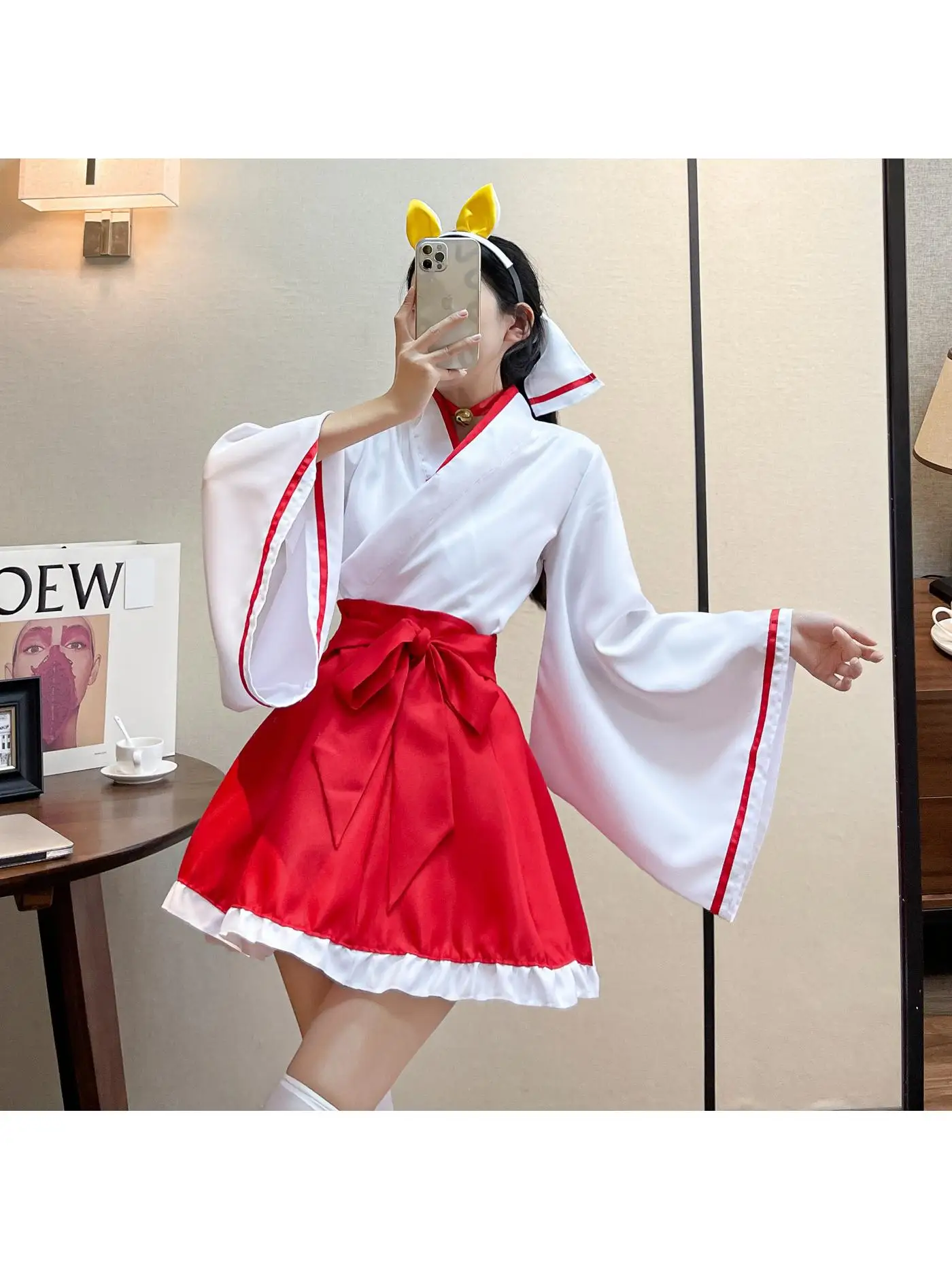 

Аниме-костюм Служанки SS White Ghost Courard Lingling, полный комплект, женский, на Хэллоуин, в стиле ведьмы, традиционный японский костюм