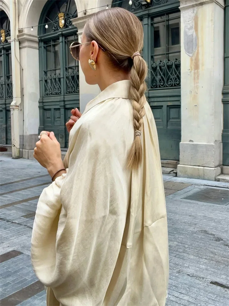 Fashion Loose Autumn Jackets Outwear Female Lapel Zipper Casual Commute Cardigan Coat Clothes Women's Solid Jackets