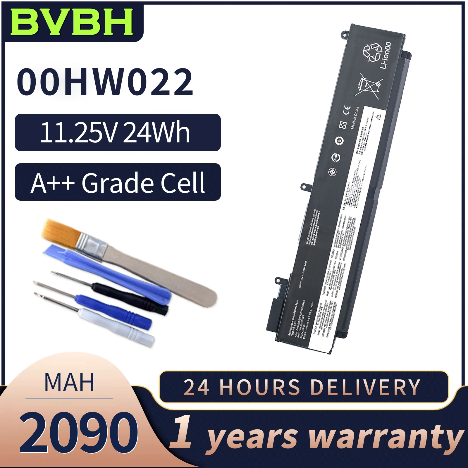 BVBH New 00HW022|00HW023 aptop Battery For Lenovo ThinkPad 01AV406|SB10F46460|L16M3P73|00HW038|01AV462