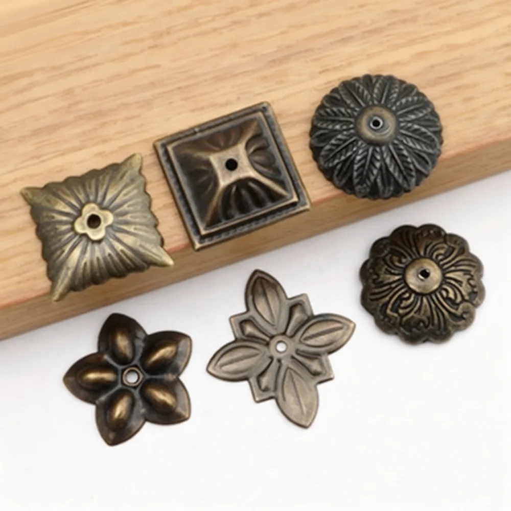 Decorative Brass Screw Caps Retro Copper Cover Tips Antique Furniture Hardware Fasteners Mirror Mounting And Professional Signag