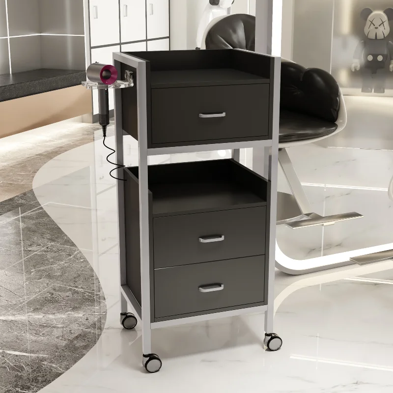 Carrello per manicure Mobili spa Carrello portaoggetti per roulette estetica Estetica portatile Vassoio per salone di bellezza in alluminio Stazioni