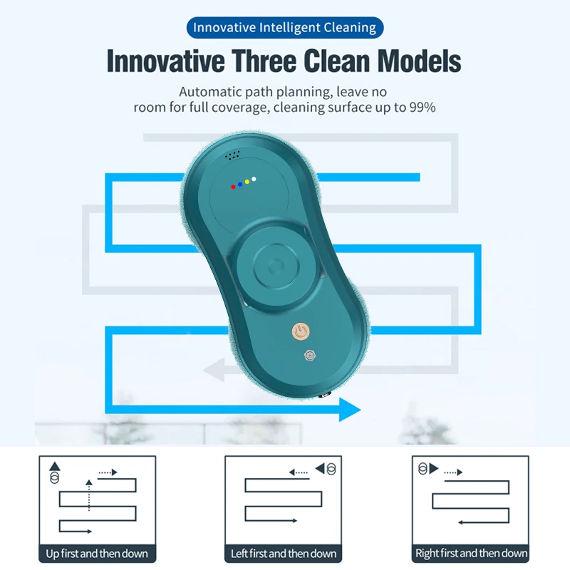 インテリジェントウィンドウクリーニングロボット,電気掃除機,自動,インテリジェントアプリケーションとリモートコントロール,Purerobo-W-R1
