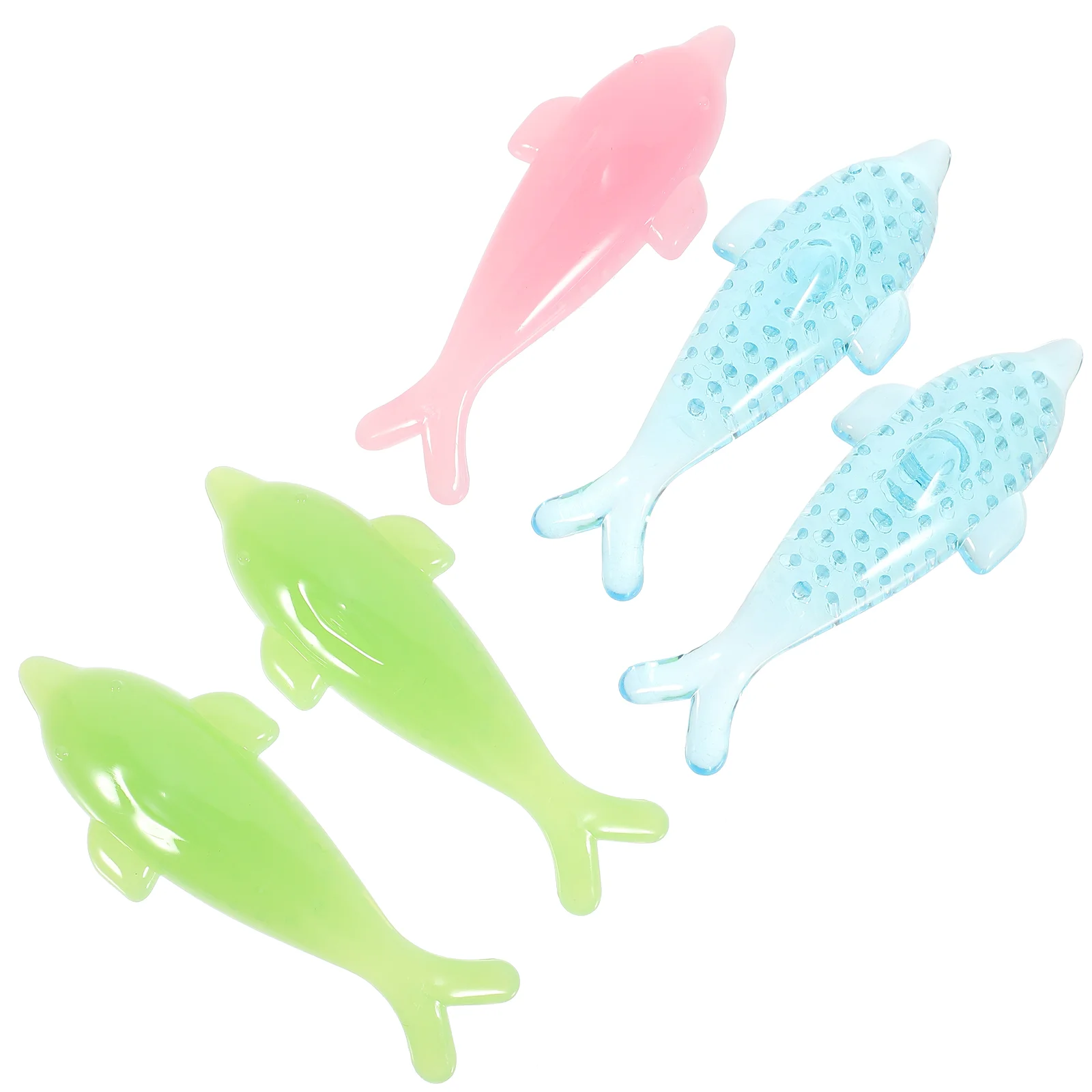 

5 Pcs Scrubber Dolphin Nail Brush Cleaning Polish Gel Pp Silk Makeup Brushes Cleaner Scrubbing