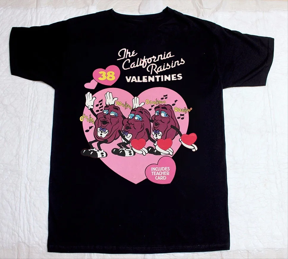 Das California Raisins Band Valentinstags-T-Shirt für Männer und Frauen in allen Größen
