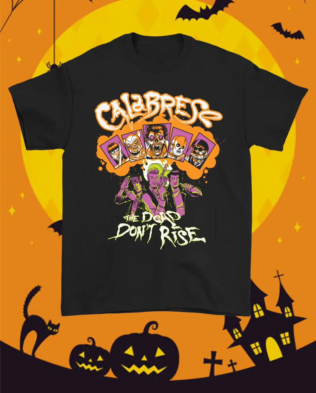 

Calabrese band the dead dont rise Black T shirt short sleeve S 5Xl TA4905