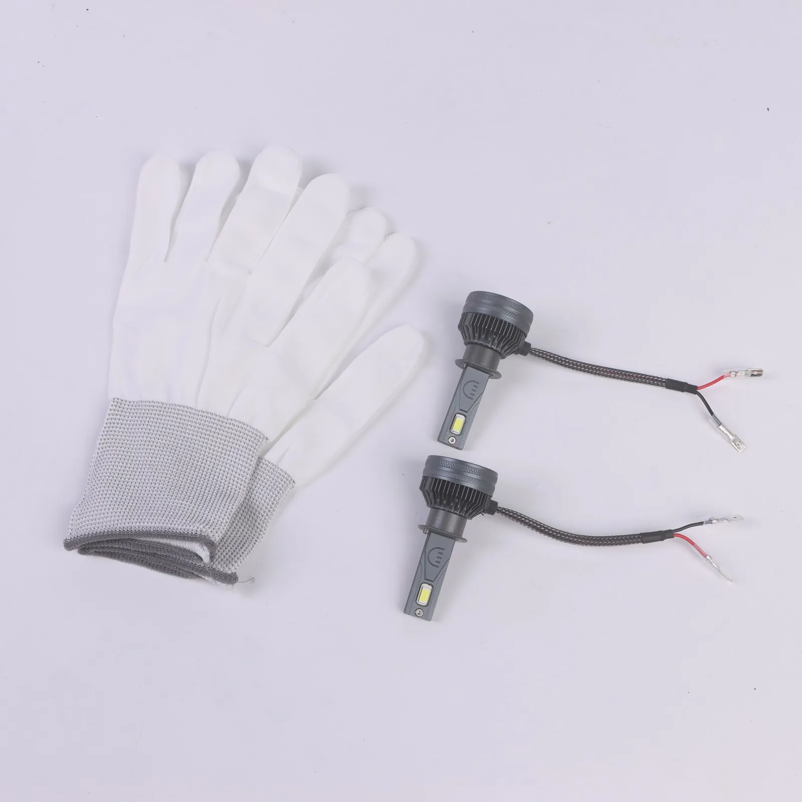 

2PCS H1 LED Headlight Bulb Dark Grey Compatible FOR All Car Models 12V 6500K