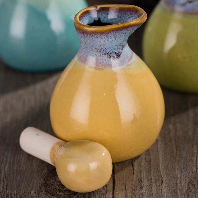 Essential Oil Bottle Beauty Salon 60ml Scented Bottle Decorate Ceramic Aromatherapy Cosmetic Jar Multicolor Home Decor Bottle