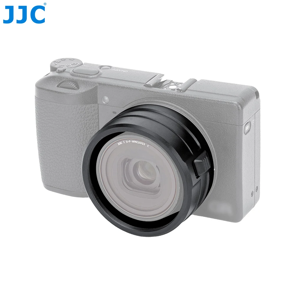 JJC Upgraded Lens Adapter For Ricoh GR IIIx HDF GR3x HDF Camera Secure Lock Button Replaces Ricoh GA-2 Lens Adapter