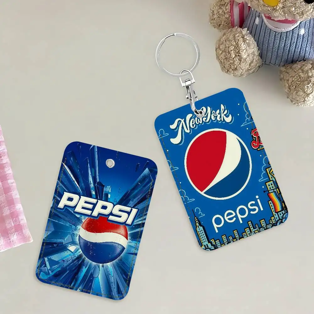 

Fashion P-Pepsi Card Holder Suitable For Student Bus Subway Bank Gym and Keychain Loss Prevention