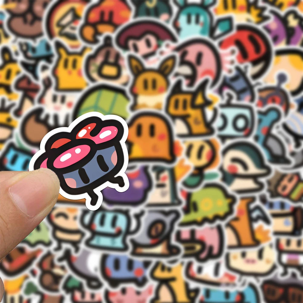 

10/30/50/100pcs Kawaii Cute Pokemon Anime Stickers Pikachu Charmander Cartoon Decals Laptop Phone Luggage Graffiti Sticker Pack