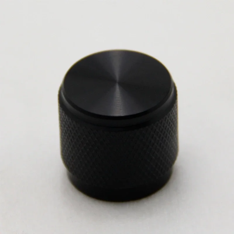 5pcs Aluminum Alloy Knob Black Solid potentiometer knobs Knurled 17*16mm cap Rotary cap Volume Switch Knobs HI-FI amplifier