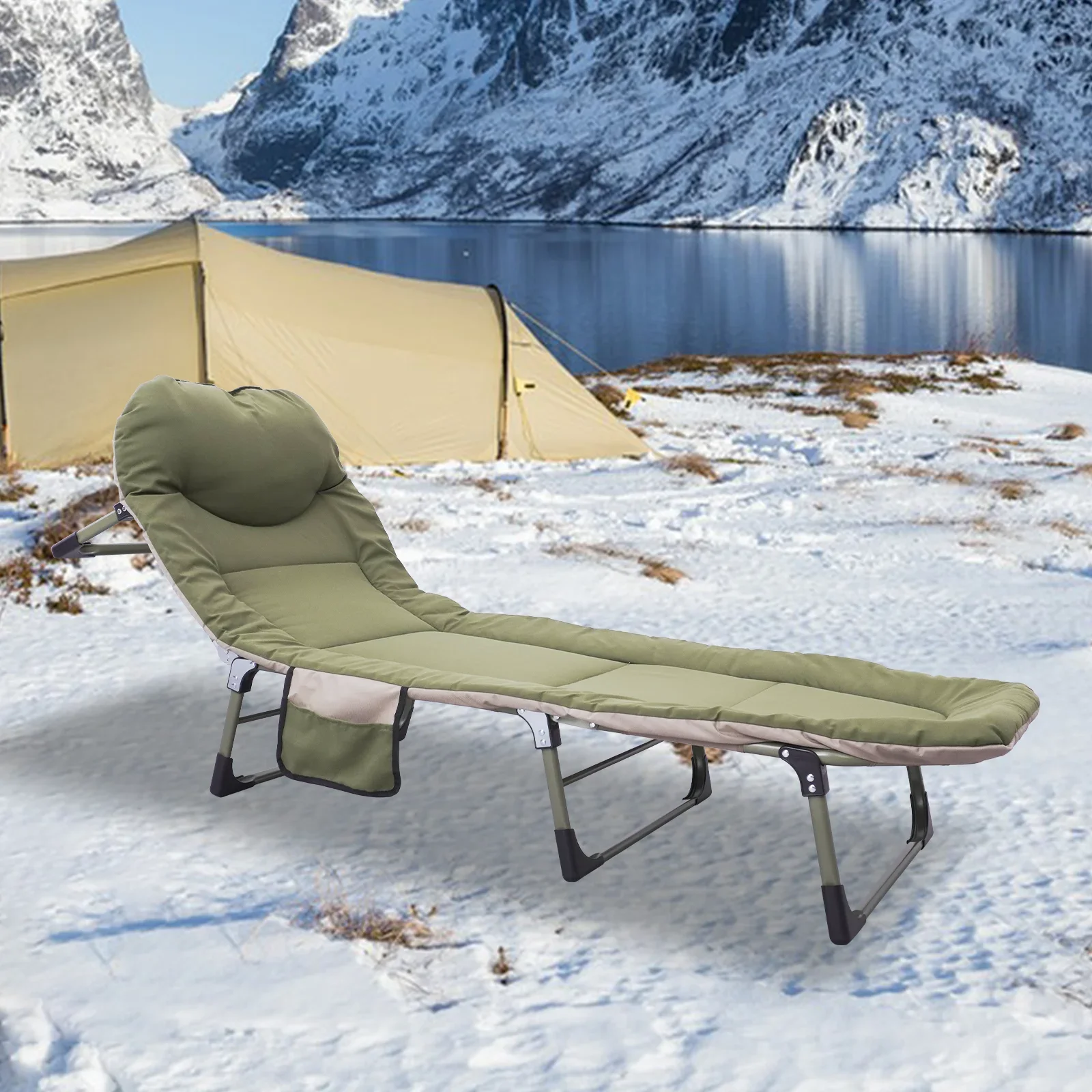 

High Quality Camping Bed Upgraded Thickened Outdoor Portable Folding Bed with Customized Services
