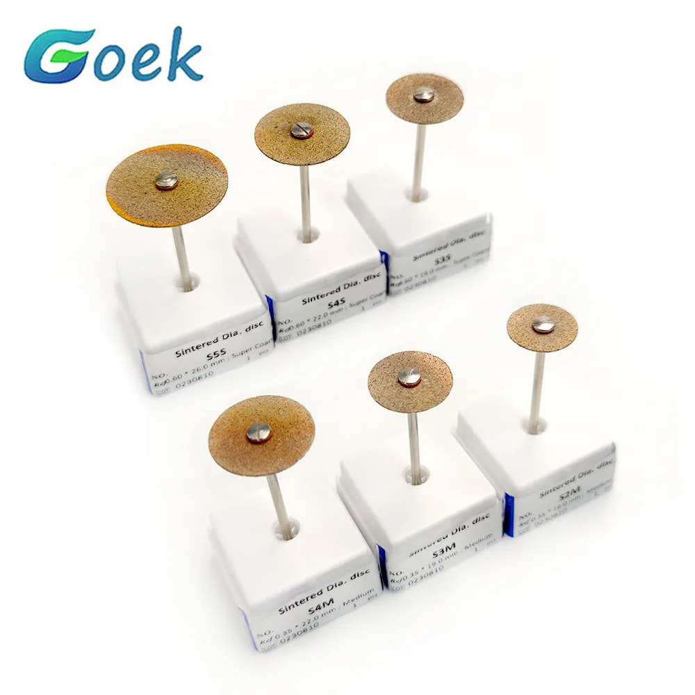 

Dental Full Sintered Diamond Disc For Metal Water Cooling Medium/Super Coarse Grit 16-26mm Dentistry Grinding Head Lab Tools