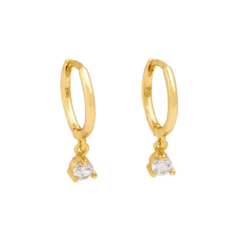 2pc Edelstahl kleine huggies Reifen Ohrringe für Frauen winzige Kristall Zirkonia Anhänger Knorpel Ohrringe Piercing Schmuck – Detail 20
