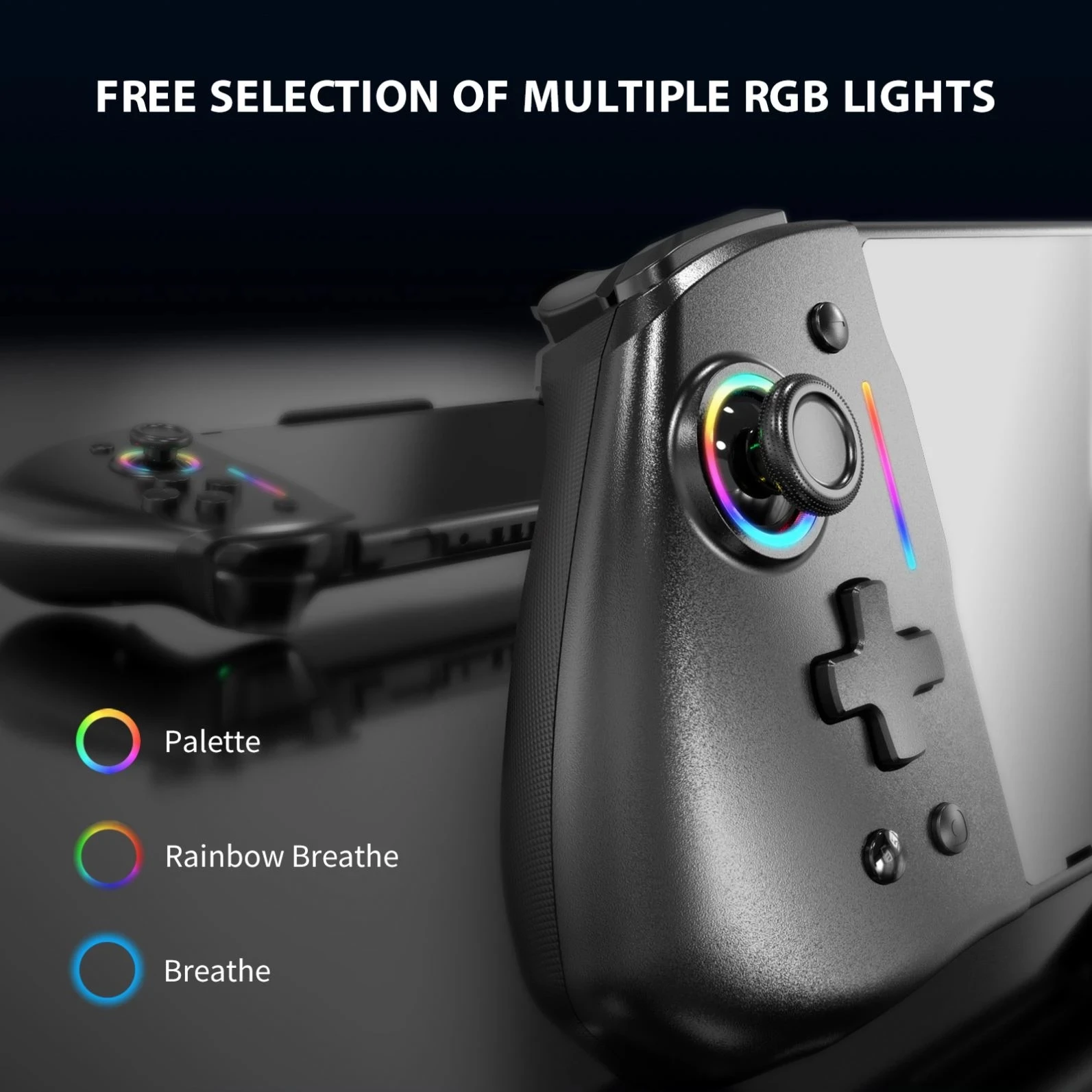 

YS43/44/45 RGB Colorful Transparen For Switch game console in-line handle suitable Controller Joypad Gamepad Joystick