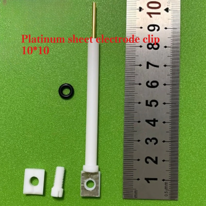 JJ110 PTFE Electrode Holder, Multifunctional Clamp for Pt Plate/Plate Counter Auxiliary Electrode Lab