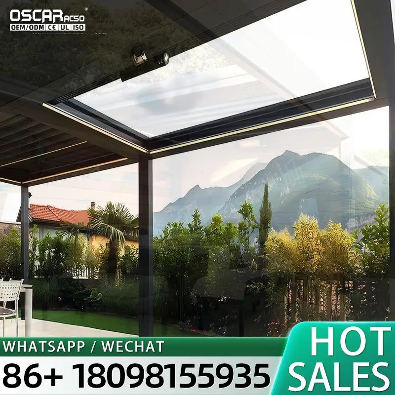 High Quality Modern Freestanding Customizable Prefabricated Sunrooms for Outdoor Winter Gardens in Hotels pergolas