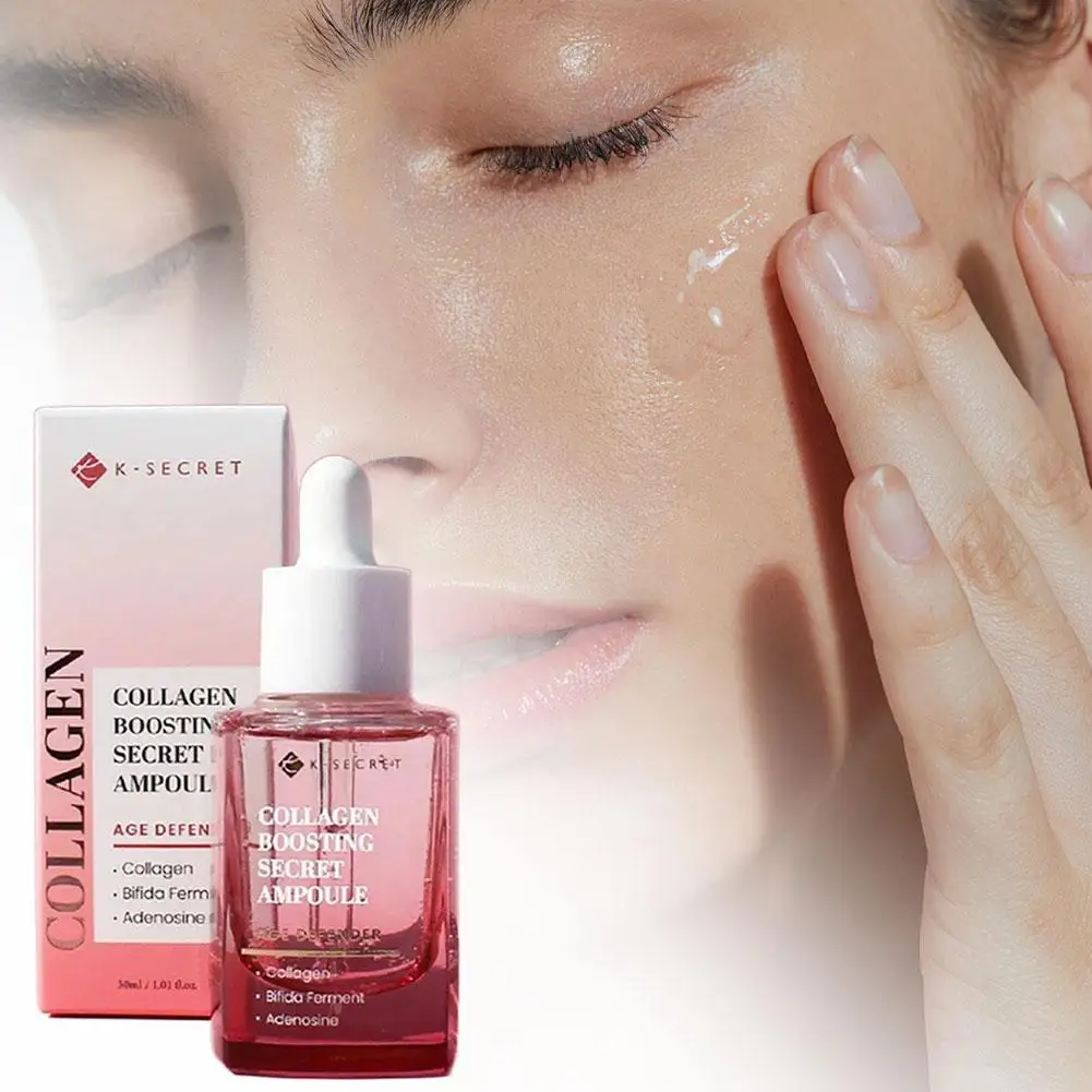 

Ампула-усилитель коллагена - 30 мл, коллагеновая эссенция высокой чистоты, увлажняющая, укрепляющая, питательная, осветляющая сыворотка для ухода за кожей