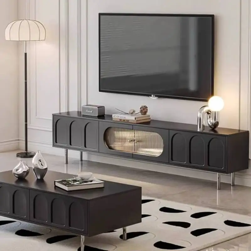 

Simple European Tv Cabinet Natural Minimalist Small Black Tv Cabinet Designer Vintage Unique Muebles Para Hogar Furniture Home
