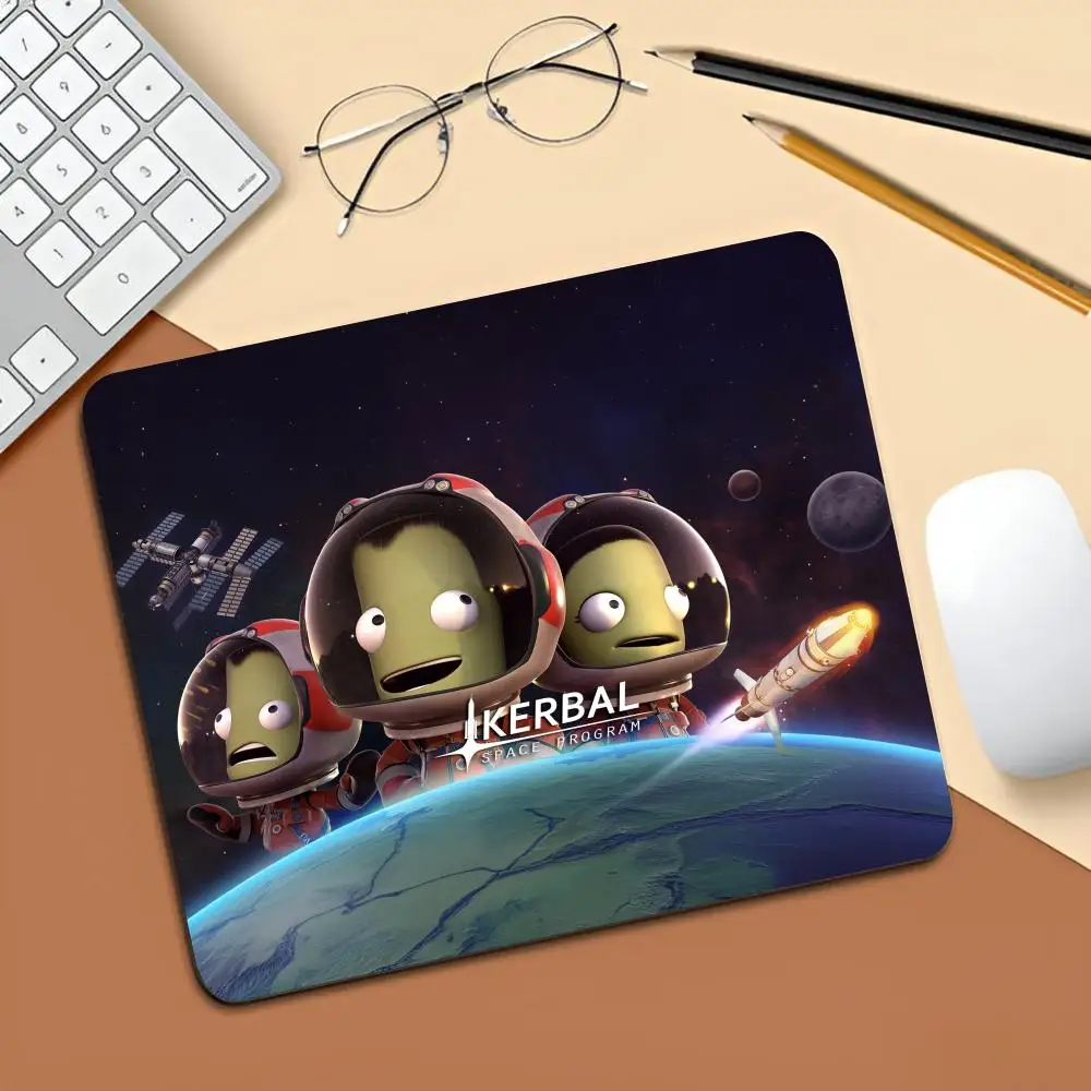 K-Kerbal S-Space P-Program Mouse Pad Gaming Laptops Keyboard Mat Deskmat Pc Accessories Desk Protector Mousepad Gamer Mats Anime