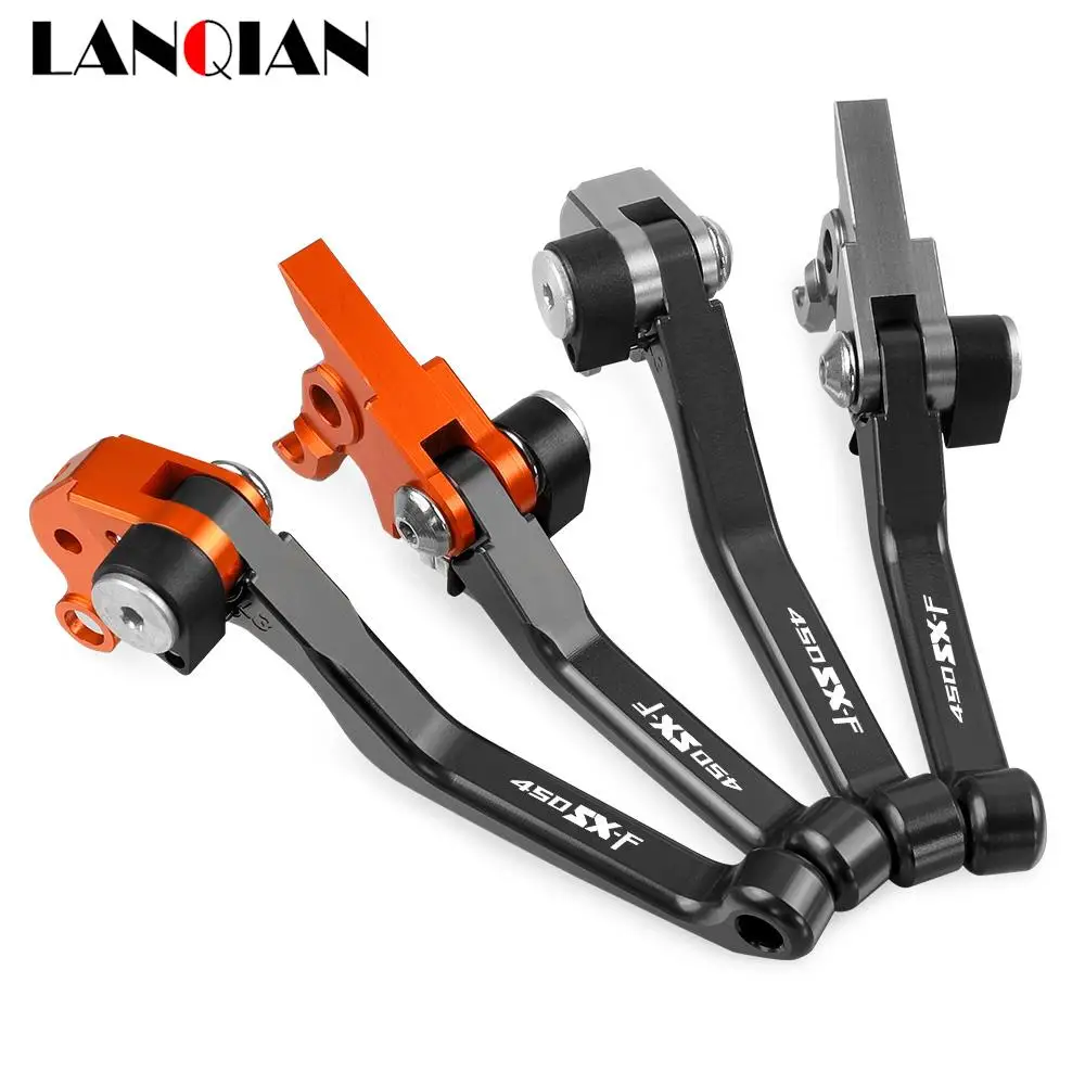 FOR 450SXF 450SX-F 2003 2004 2005 2006 2007 2008 Motocross Foldable Pivot Dirt Bike Brake Clutch Levers Handle Lever 450SXF image 2