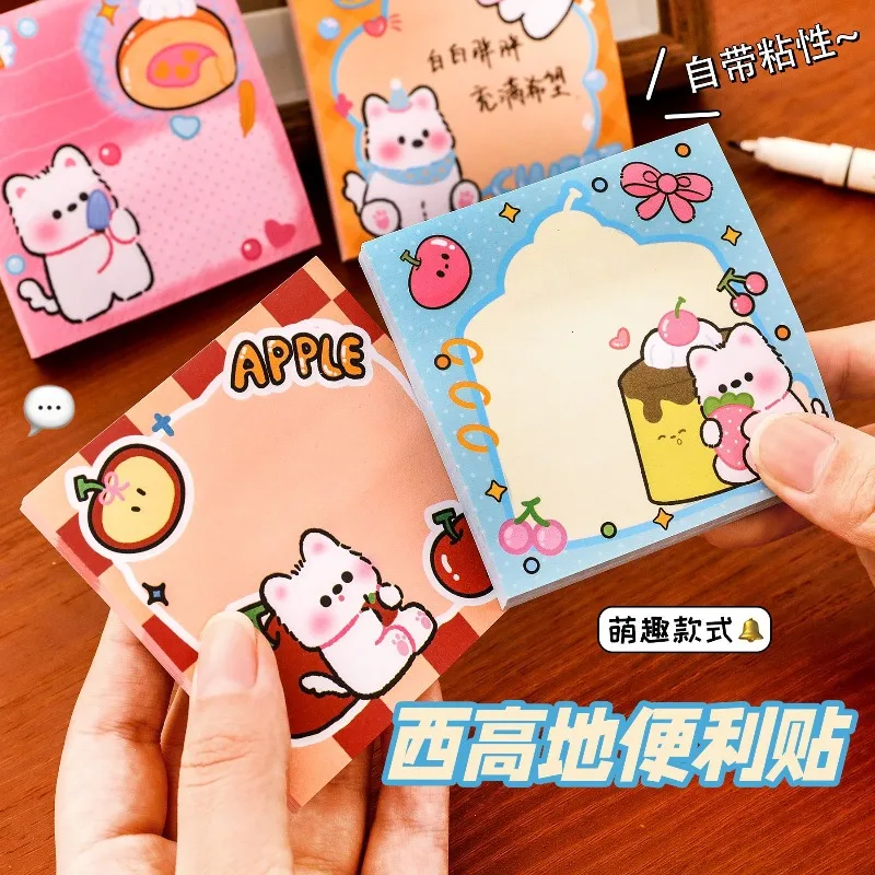 카툰노트, 학생들은 귀엽다, 메시지 남기기, 노트패드, 고급스러운, 찢어지는, 접착력 있는, 강력한 스티커, 귀여운 스티키 탭