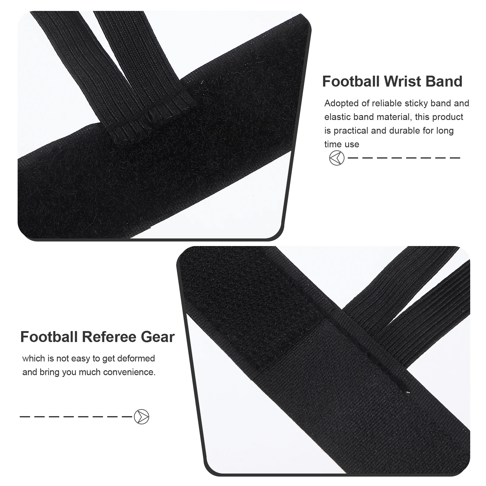 

6pcs Football Wristbands Durable Comfortable Soccer Gear For Referee Accessories Football Wristbands For Plays Convenient