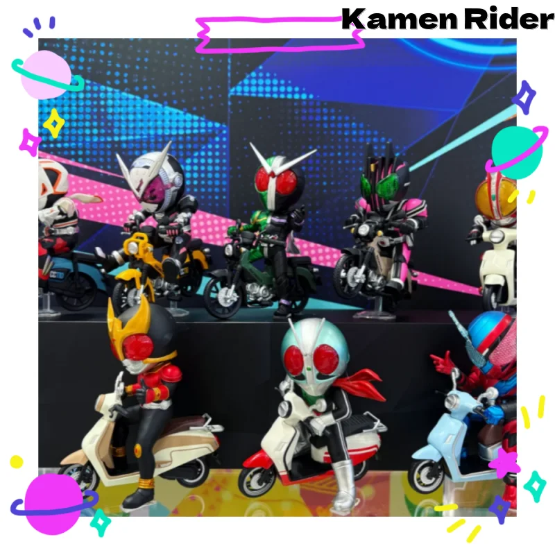 

In Stock Bandai Kamen Rider Blind Box Motorcycle Model Series Q-Version Anime Figure Collection Model Christmas Gifts