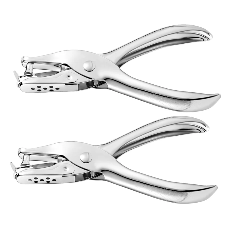 ABBP-2 PCS 1/4インチシングルホールパンチャー、耐久性のある8枚用紙パンチ、クラフト、ギフトタグ、チケット、スクラップブック用