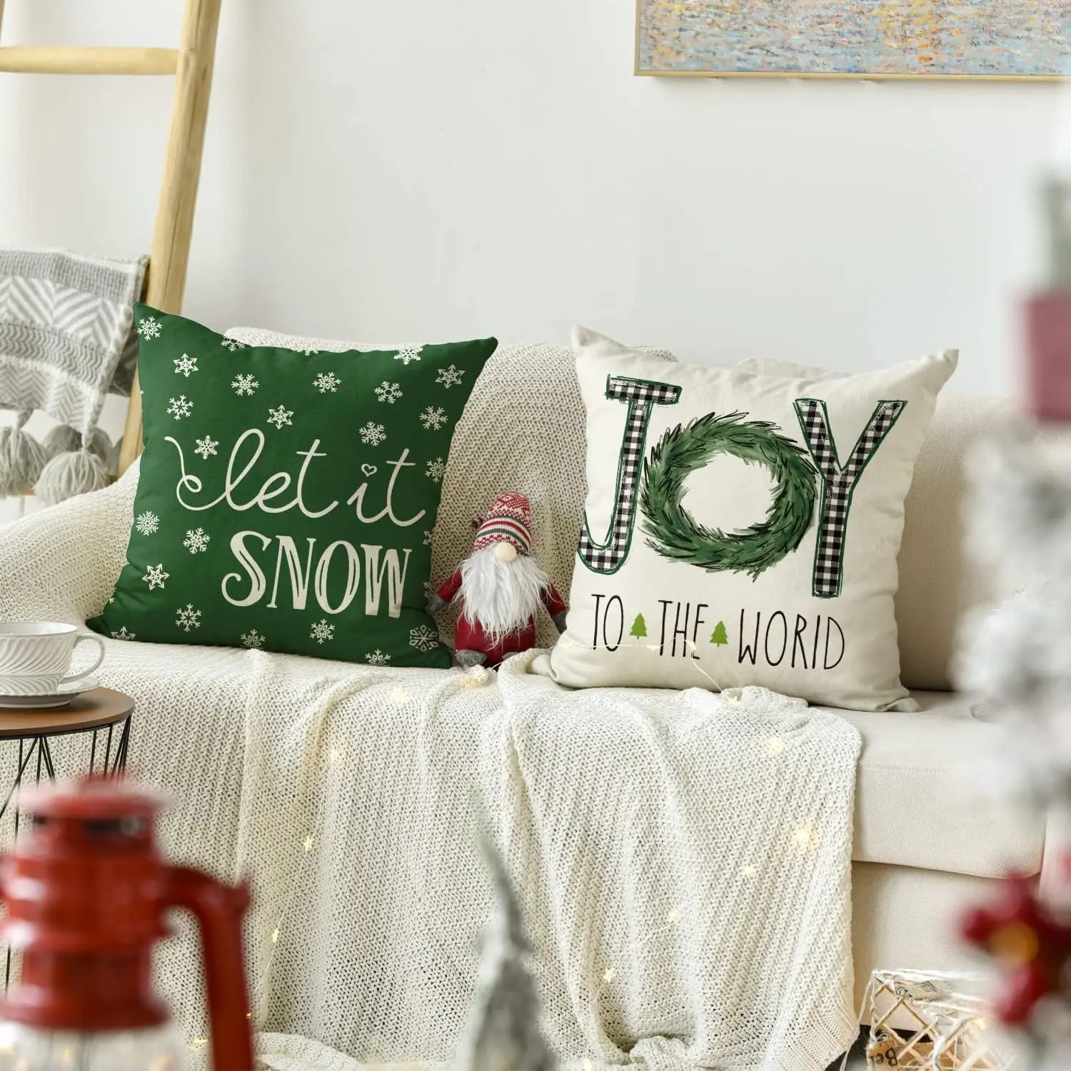 Merry Christmas Tree Motto Green Pillow Cover Cushion Cover Sofa Decoration pillowcase 50*50 decor