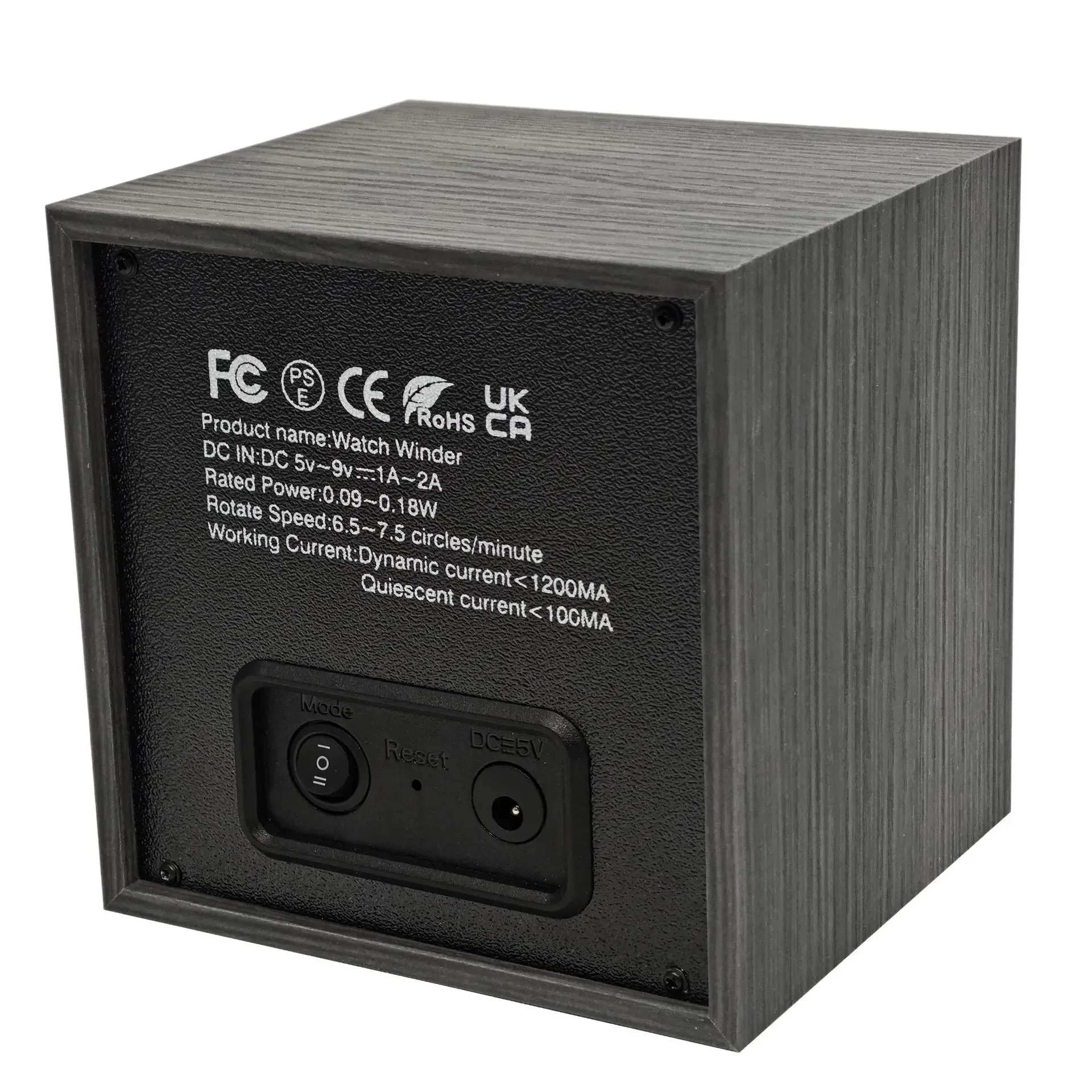 Enrollador de reloj, mesa USB silenciosa activa con luz de ambiente azul, caja de reloj de uso conveniente Universal Global