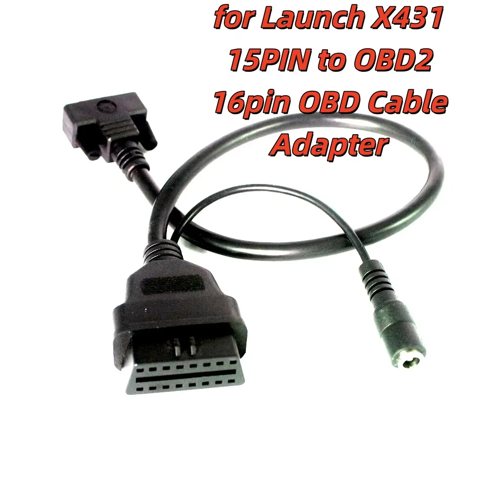 

for Launch X431 15PIN to OBD2 16pin OBD Cable Adapter Conversion Auto Diag IDIAG DIAGUN III Main Cable Car Tools 15 PIN 16-pin